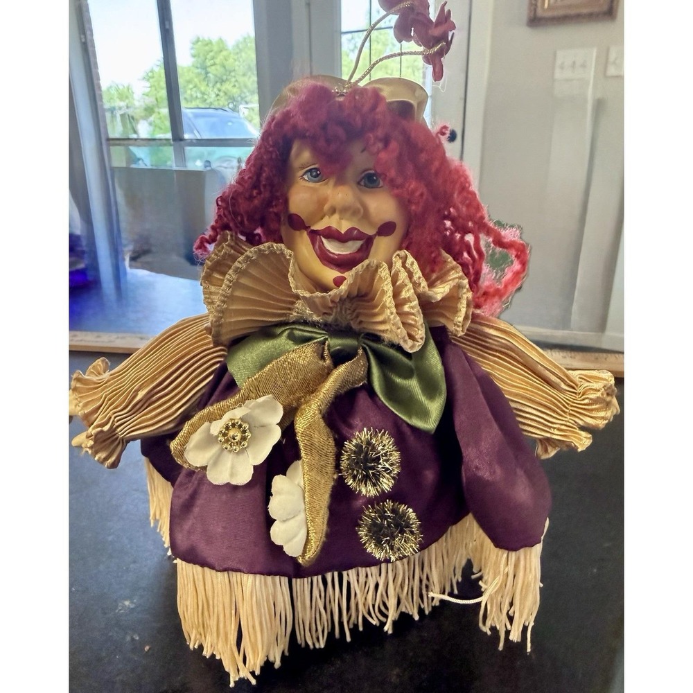 Rare Katherine's Collection Wayne Kleski Clown Jester Doll Figure 8" Vintage